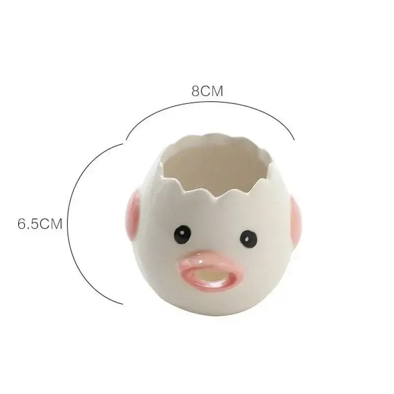 Funny Chick Ceramic Egg Separator