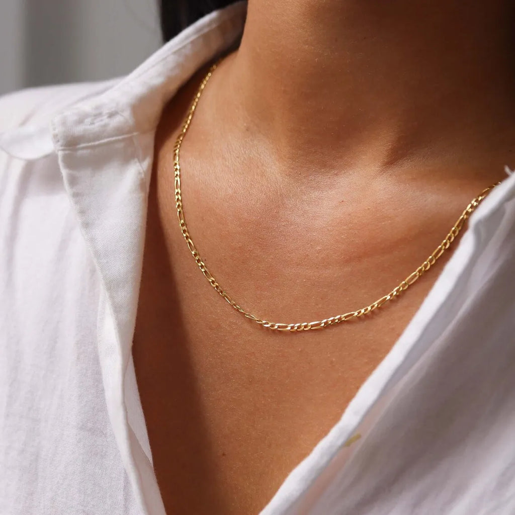 5-Piece 18K Gold PVD Stainless Steel Chain Necklace Set