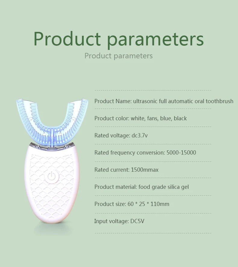 360° U-Shape Sonic Electric Toothbrush