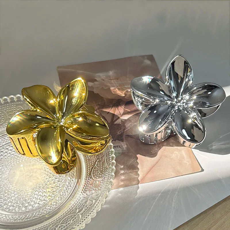 AURELLE Bohemia Flower Hair Claw Clip – Large Women's Fashion Hair Accessory