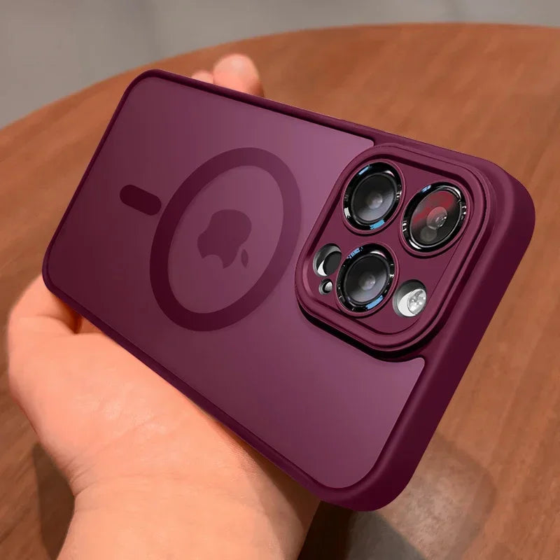 Magnetic Luxury Matte Case for iPhone