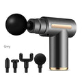 Portable Deep Tissue Massage Gun with 4 Interchangeable Heads – Rechargeable Muscle Massager for Neck, Back & Body