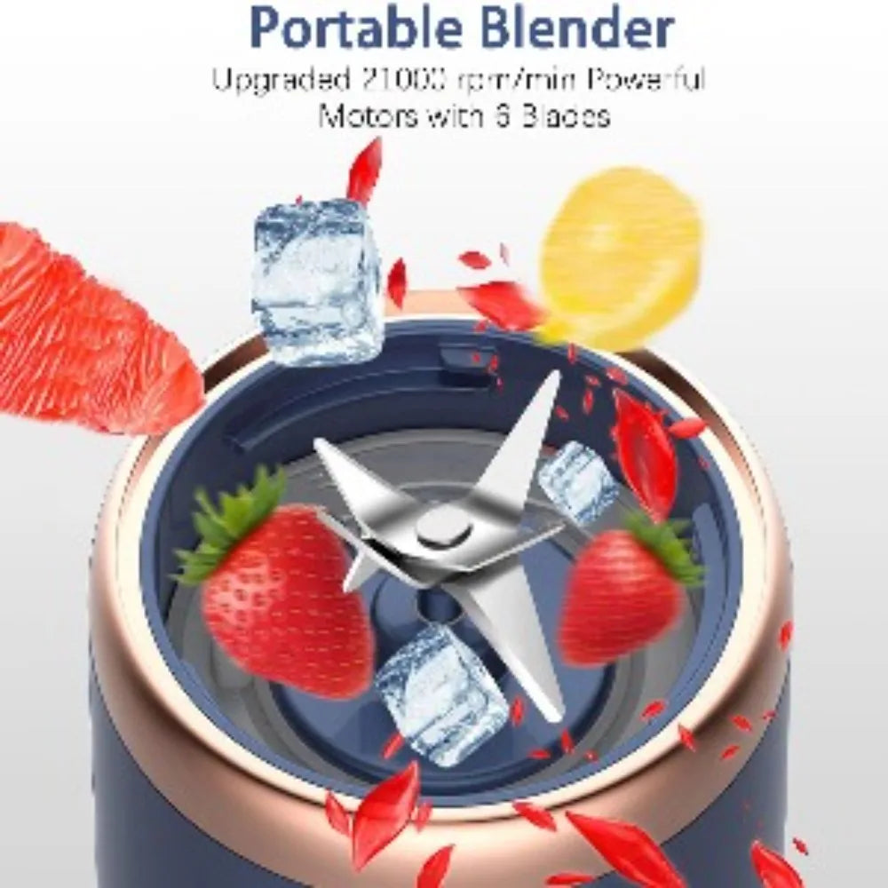 AURELLE Portable Personal Blender – 400ML USB Rechargeable Smoothie Maker
