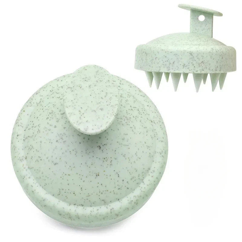 Silicone Shampoo Scalp Massage Brush – Hair & Body Exfoliating Scrubber