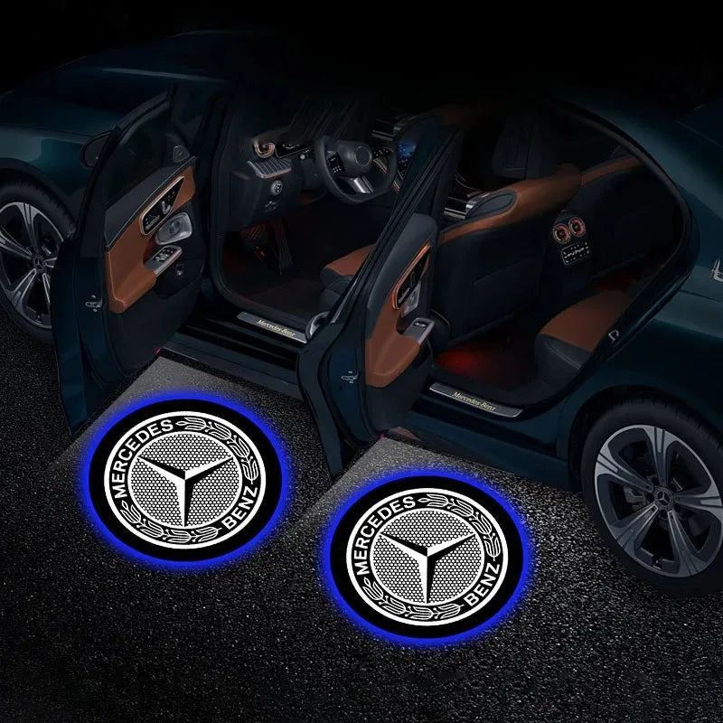 2PC Mercedes-Benz LED Door Welcome Projector Lights – Logo Shadow Lamps