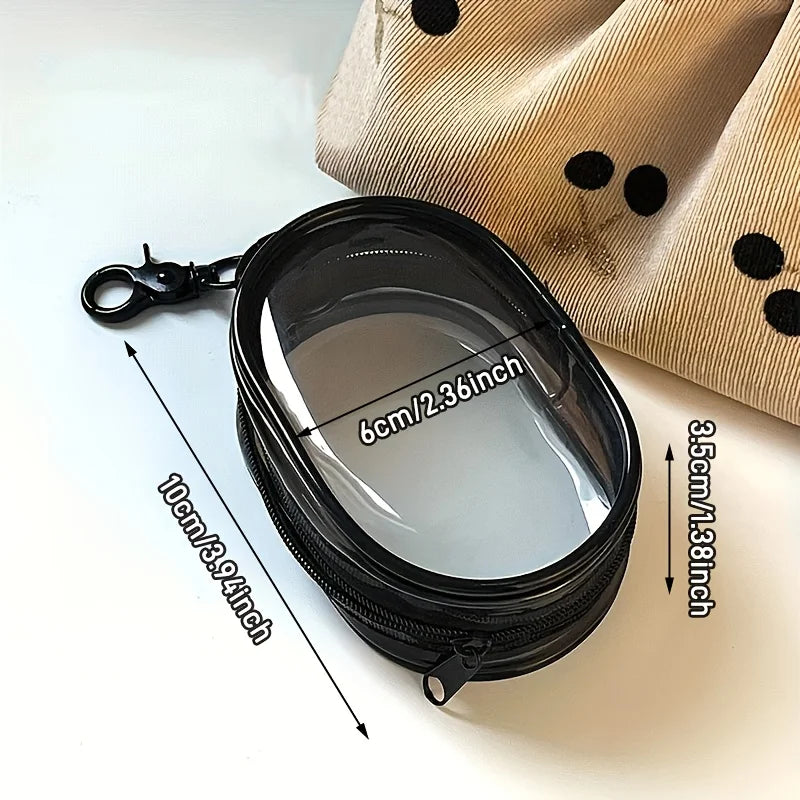 Portable Mini Zipper Storage Pouch – Silicone Organizer for Earbuds & Chargers