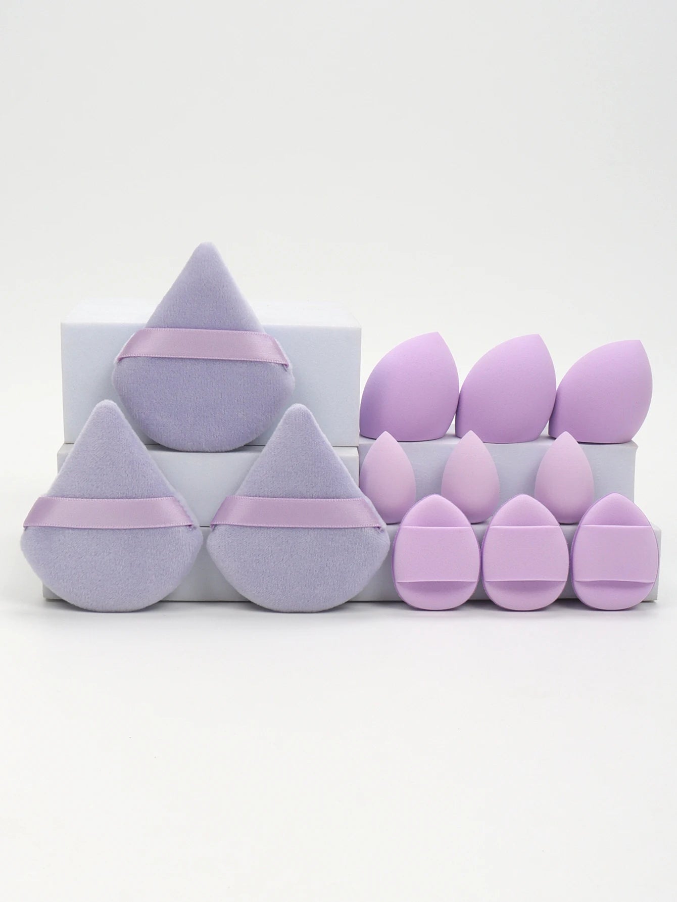 12-Piece Makeup Sponge & Powder Puff Set – Beauty Blending Tools