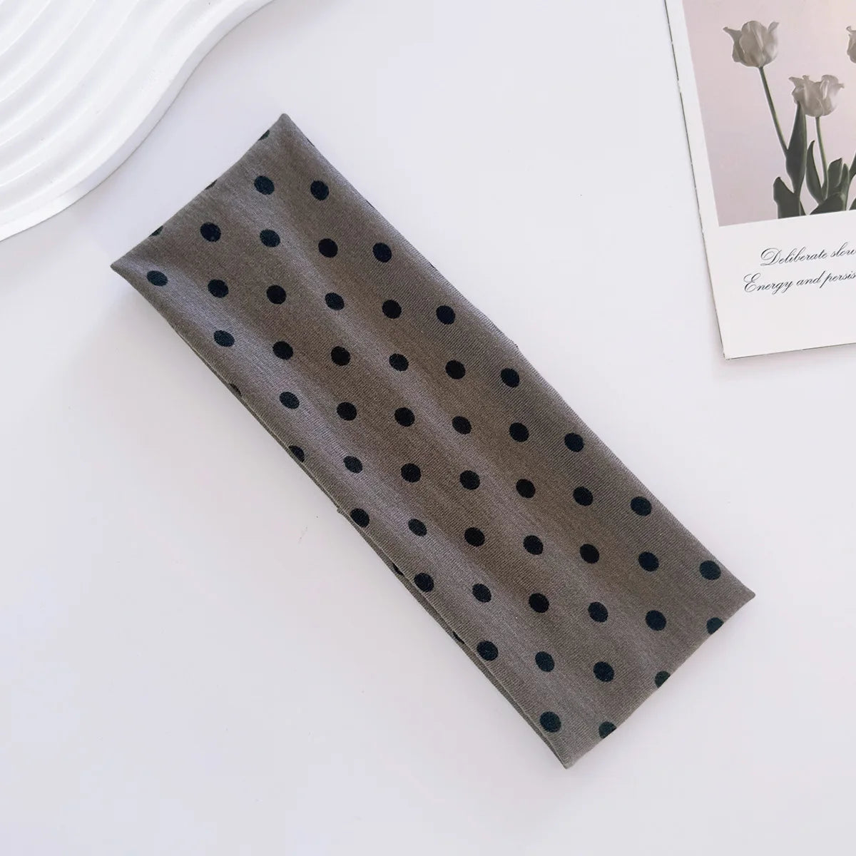 Y2K Retro Polka Dot Stretch Headband