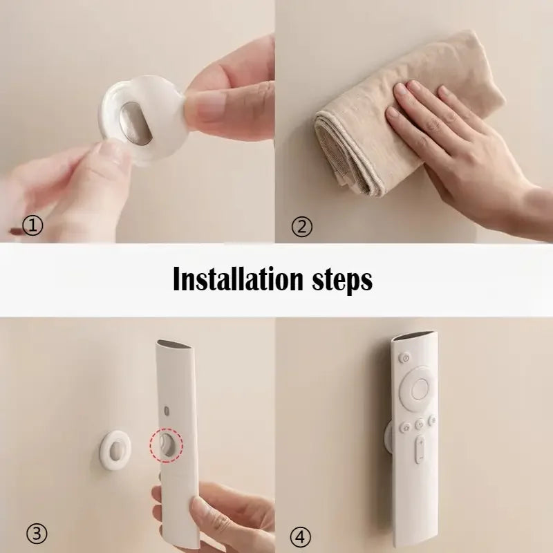 3-Pack Magnetic Remote Control Holders – No-Drill Wall Mount Organizer