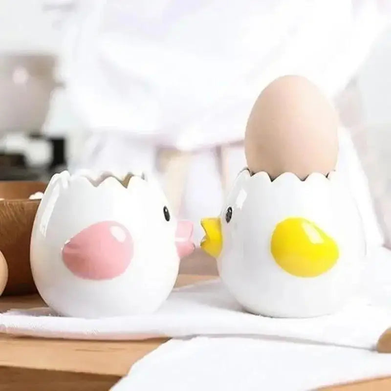 Funny Chick Ceramic Egg Separator