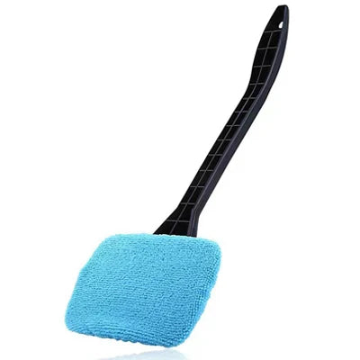 Car Windshield & Window Cleaning Brush Kit – Long-Handle Interior Glass Cleaner