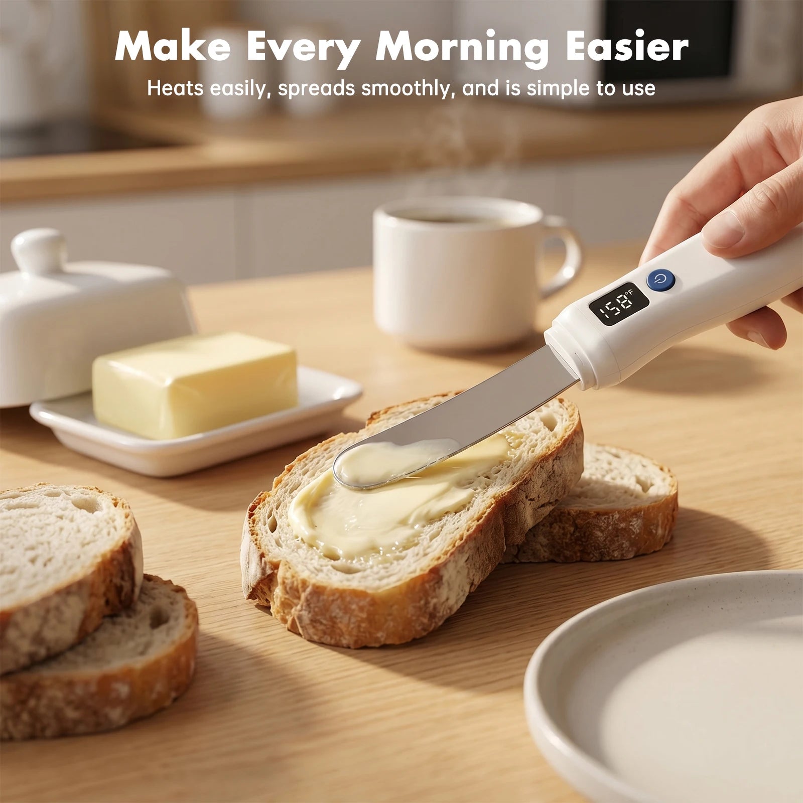 USB Rechargeable Heated Butter Knife – Electric Butter Spreader