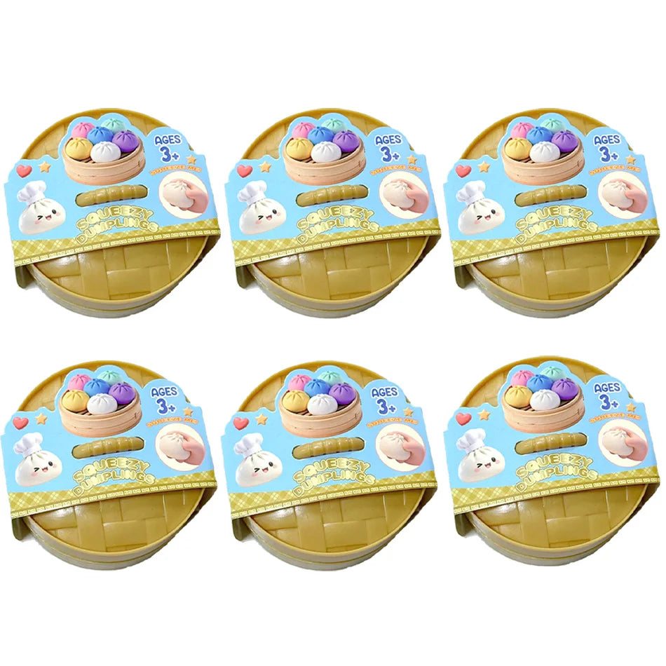 Glitter Dumpling Squishy – Sparkly Sensory Stress Relief Toy